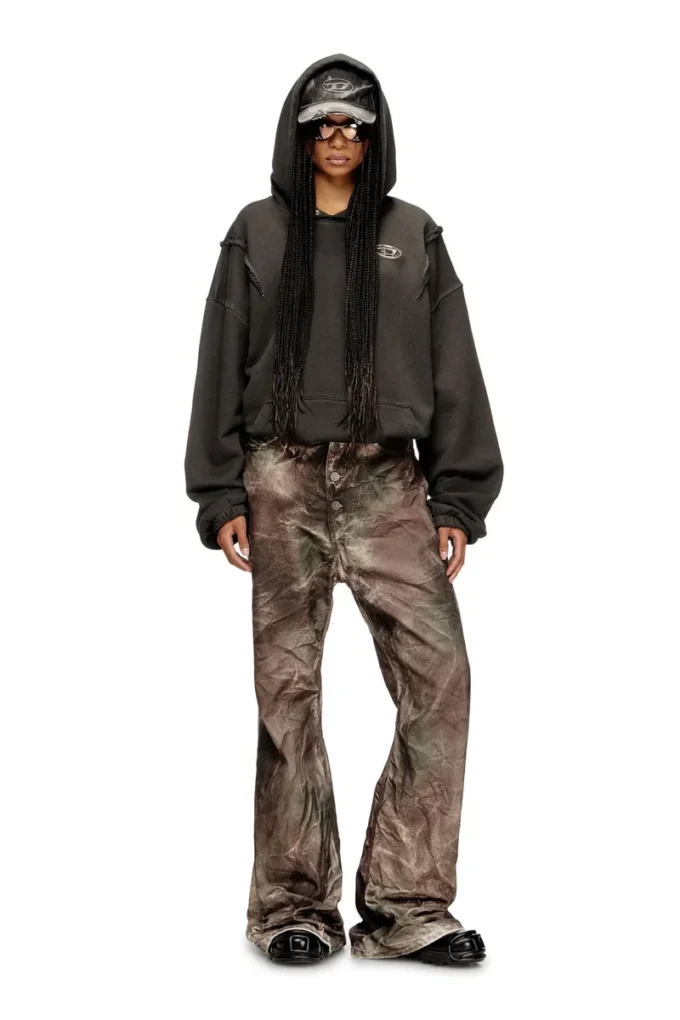 p-thug-pant Pantaloni in tela mimetica stropicciata p-thug-pant Pantaloni in tela mimetica stropicciata