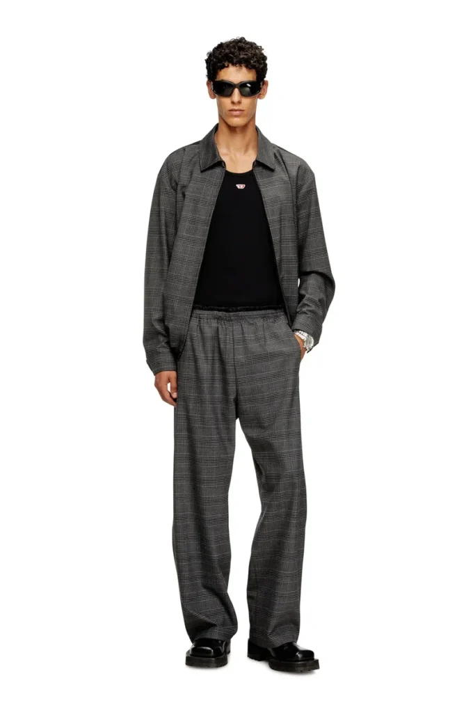 p-tilson Pantaloni in lana con coulisse in vita