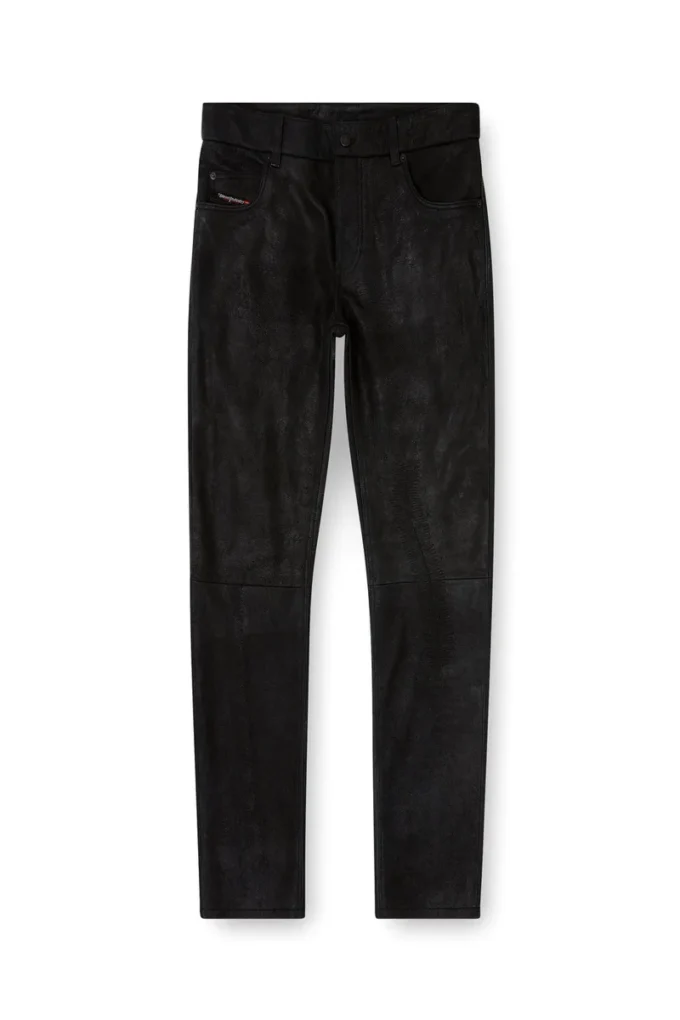 p-vyll-dmbi Pantaloni in pelle dal taglio jeans