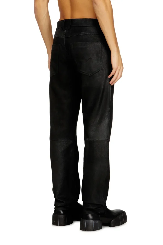 p-vyll-dmbi Pantaloni in pelle dal taglio jeans