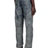 p-vyll-qmbw Pantaloni in pelle dal taglio jeans