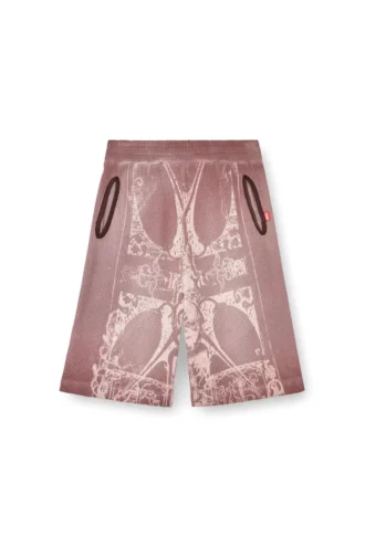 p-warky-short Pantaloncini waffle con stampa medievale