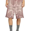 p-warky-short Pantaloncini waffle con stampa medievale