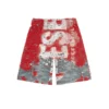 Pantaloncini con logo p-eel in jersey effetto consumato Pantaloncini con logo p-eel in jersey effetto consumato