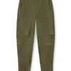 Pantaloni cargo in cotone con cuciture a p e fasce laterali
