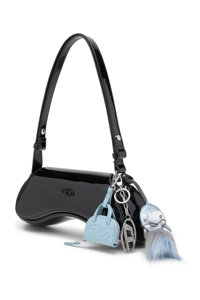 play crossbody Borsa a tracolla Play in PU lucido play crossbody Borsa a tracolla Play in PU lucido