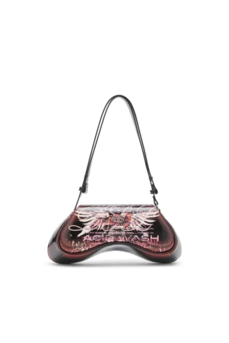 play crossbody Borsa a tracolla Play in PU lucido stampato