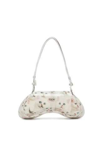 play crossbody Borsa a tracolla Play in PU lucido stampato