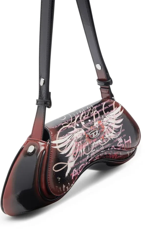 play crossbody Borsa a tracolla Play in PU lucido stampato play crossbody Borsa a tracolla Play in PU lucido stampato