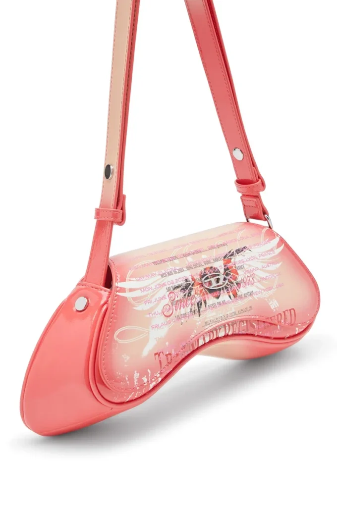 play crossbody Borsa a tracolla Play in PU lucido stampato play crossbody Borsa a tracolla Play in PU lucido stampato