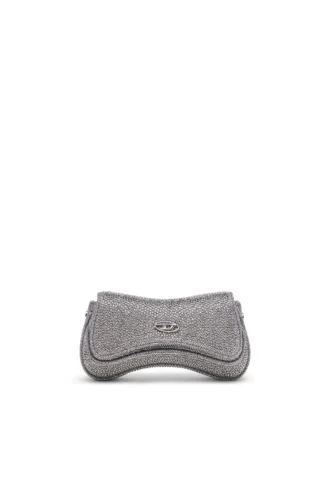 play crossbody xs Borsa a tracolla Play-Mini in Lurex cristallo