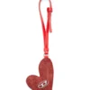 play mirror Ciondolo a forma di cuore con logo in metallo
