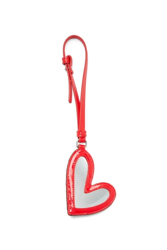 play mirror Ciondolo a forma di cuore con logo in metallo