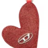 play mirror Ciondolo a forma di cuore con logo in metallo