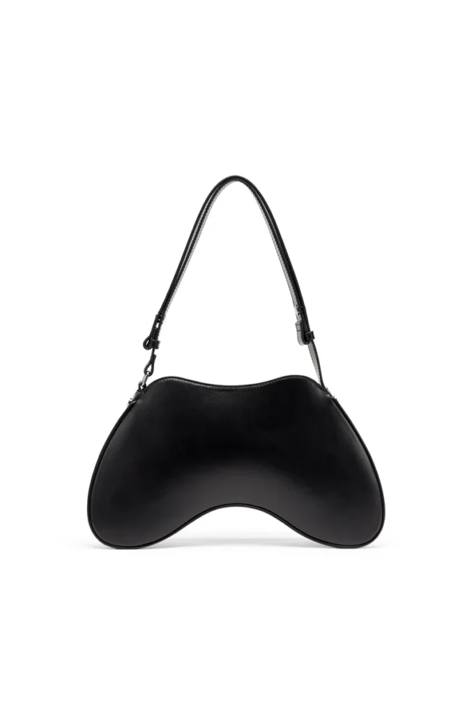 Play shoulder Borsa a tracolla in pelle lucida semi-opaca Play shoulder Borsa a tracolla in pelle lucida semi-opaca