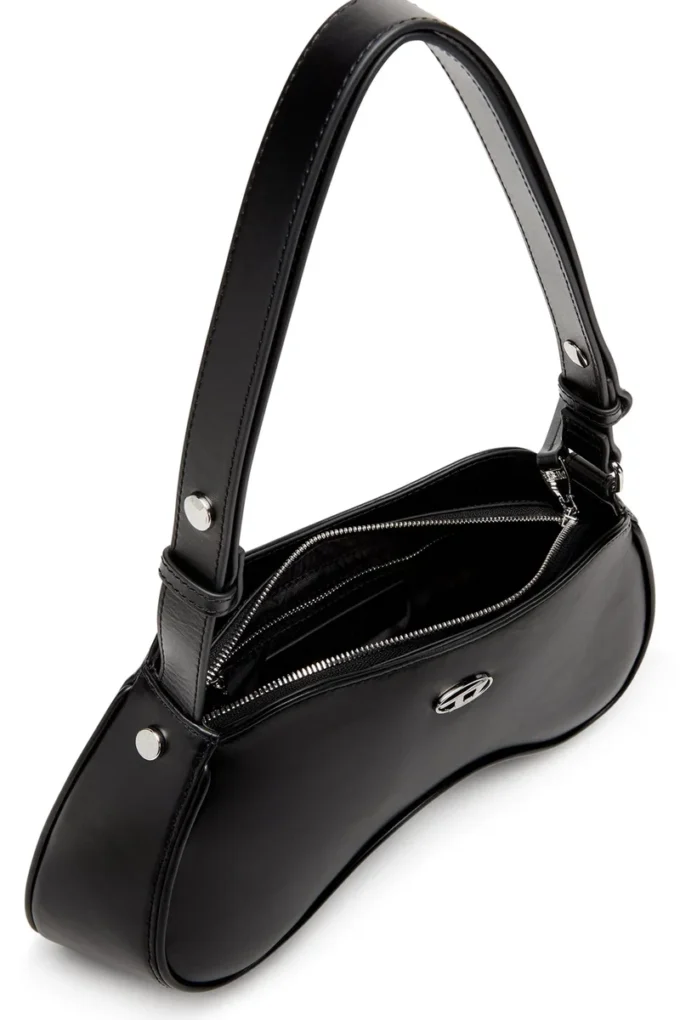 Play shoulder Borsa a tracolla in pelle lucida semi-opaca Play shoulder Borsa a tracolla in pelle lucida semi-opaca