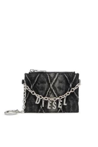 Portacarte con catena Portacarte con catena e tasca portamonete con zip Portacarte con catena Portacarte con catena e tasca portamonete con zip
