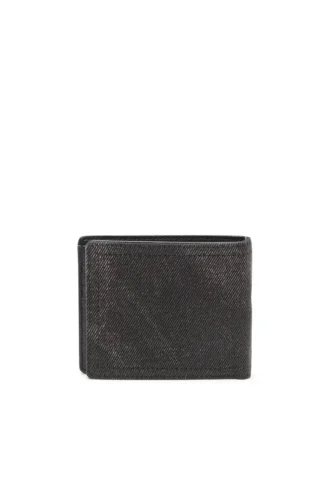 portamonete multi-tasche pieghevole 3d Portafoglio in denim con logo