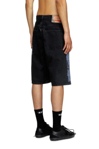 pr-d-rixford-s Shorts in denim con stampa multicolore pr-d-rixford-s Shorts in denim con stampa multicolore