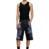 pr-d-rixford-s Shorts in denim con stampa multicolore