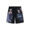 pr-d-rixford-s Shorts in denim con stampa multicolore