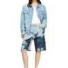 pr-d-rixford-s Shorts in denim con stampa slavata pr-d-rixford-s Shorts in denim con stampa slavata