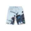 pr-d-rixford-s Shorts in denim con stampa slavata pr-d-rixford-s Shorts in denim con stampa slavata