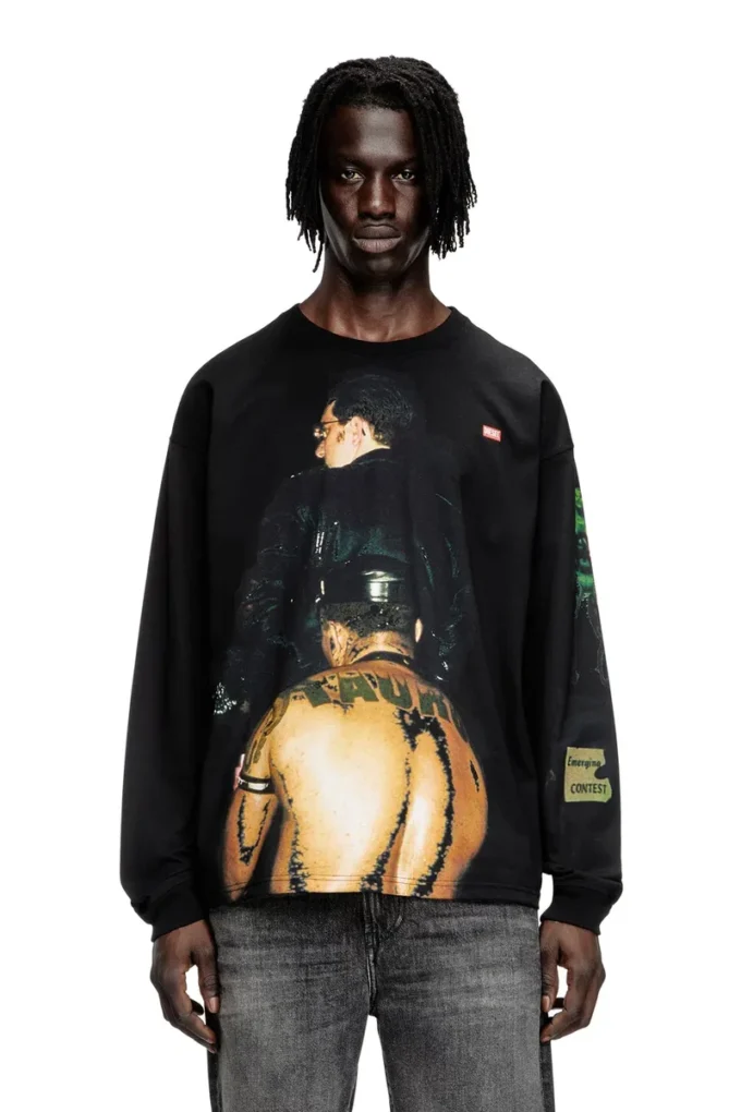 pr-t-boxt-ls-tom25-1 T-shirt a maniche lunghe con stampa grafica pr-t-boxt-ls-tom25-1 T-shirt a maniche lunghe con stampa grafica