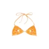 Reggiseno tropik_ta Top bikini metallizzato con stampa loto