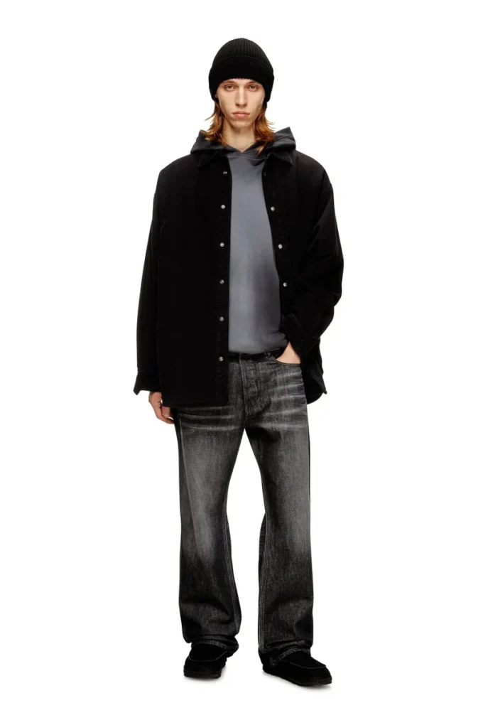 s-baggy-padd-hgbk Camicia in cotone con ricamo ovale D