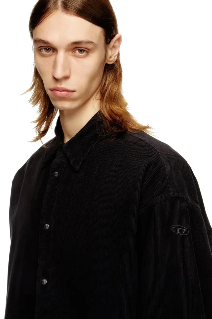 s-baggy-padd-hgbk Camicia in cotone con ricamo ovale D