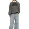 s-boxt-raw-v1 Felpa in cotone con logo applicato
