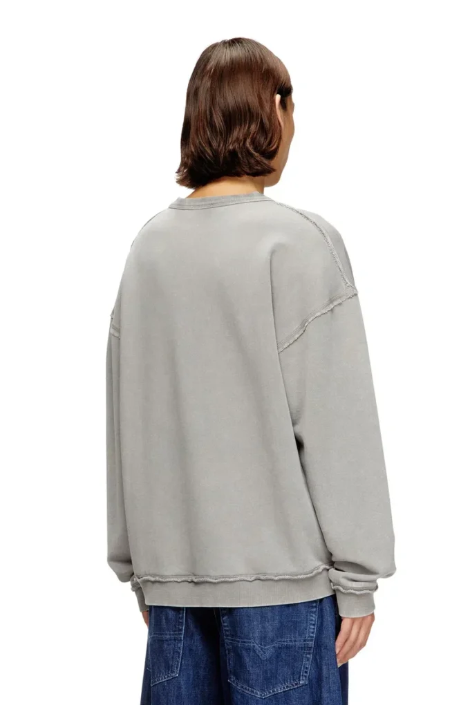 s-boxt-raw-v1 Felpa in cotone con logo applicato