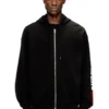 s-boxt-zip-hood-div Felpa con cappuccio con ricamo logo patch