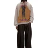 s-boxton-hood Felpa con cappuccio con stampa e borchie