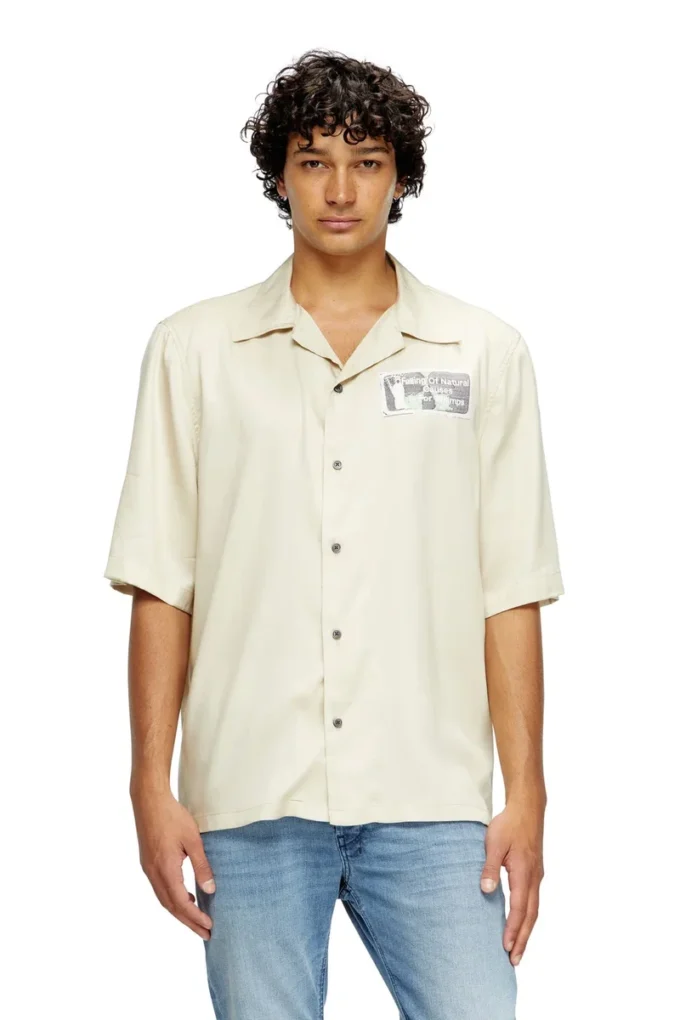 s-brack-b-epbr Camicia in TENCEL™ con grafica in strass s-brack-b-epbr Camicia in TENCEL™ con grafica in strass
