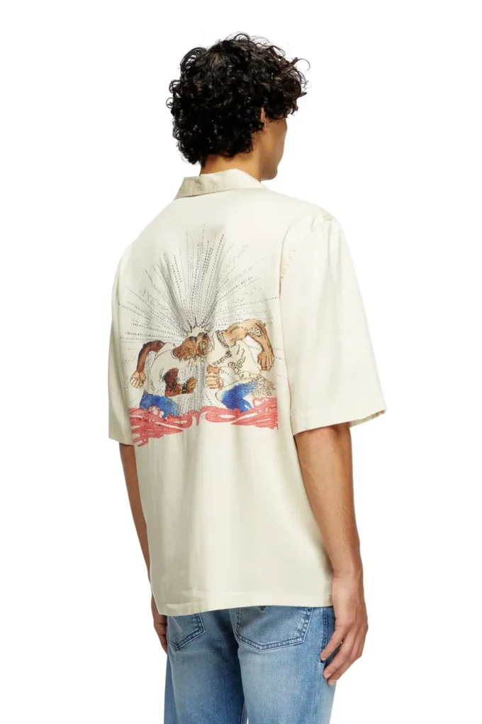 s-brack-b-epbr Camicia in TENCEL™ con grafica in strass s-brack-b-epbr Camicia in TENCEL™ con grafica in strass