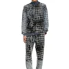 s-corr Felpa con zip in pied-de-poule devoré s-corr Felpa con zip in pied-de-poule devoré