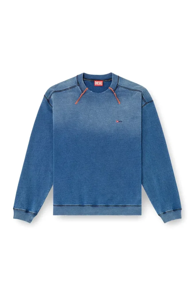 s-crao-boxt Maglia in cotone con cuciture a contrasto