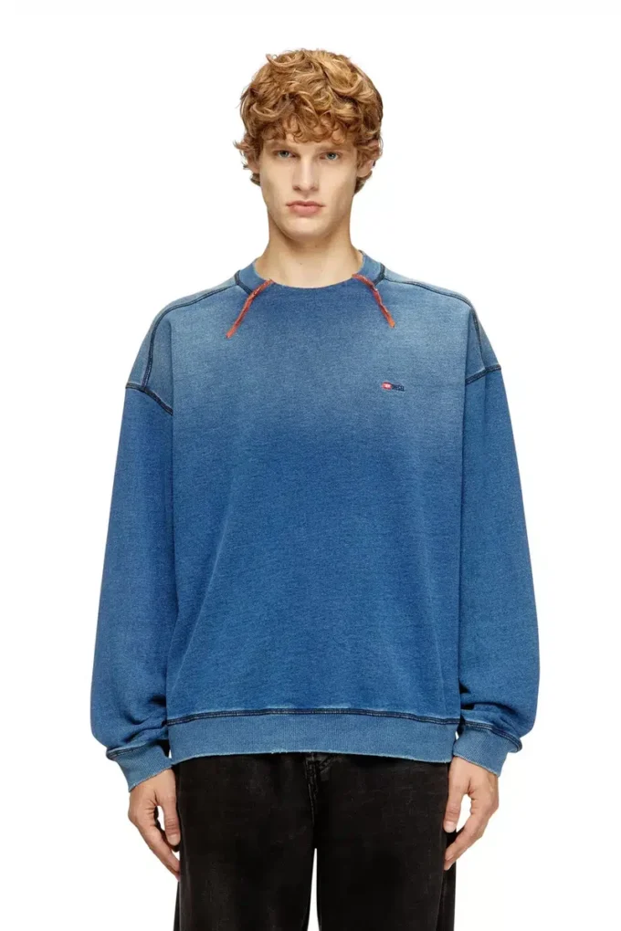 s-crao-boxt Maglia in cotone con cuciture a contrasto