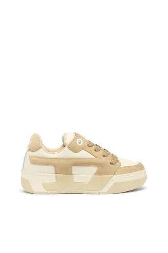s-d-ollie low w D-Ollie-Sneakers effetto consumato in pelle e pelle scamosciata