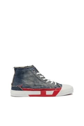 s-d-verse mid ii D-Verse-Sneakers alte in denim con logo D