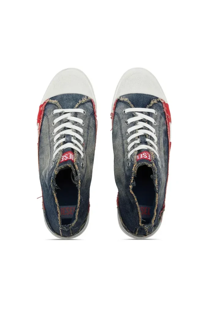 s-d-verse mid ii D-Verse-Sneakers alte in denim con logo D s-d-verse mid ii D-Verse-Sneakers alte in denim con logo D