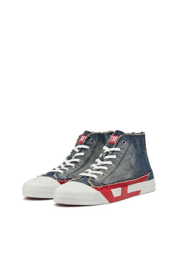 s-d-verse mid ii D-Verse-Sneakers alte in denim con logo D s-d-verse mid ii D-Verse-Sneakers alte in denim con logo D