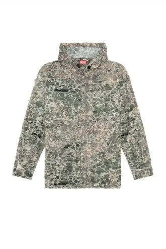 s-dewny-hood-hockk Camicia mimetica con finitura distrutta
