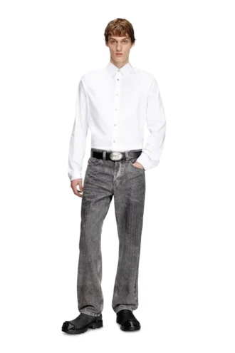 s-fitty-a Camicia formale con colletto ricamato con logo