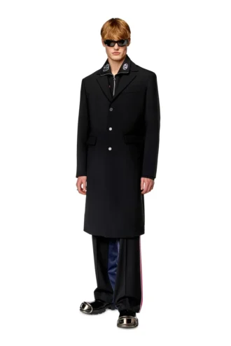 s-gander-r Camicia con mezza zip in jersey e popeline