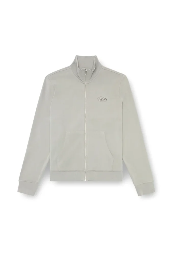 s-ginni-zip-od Felpa con zip e logo metallico