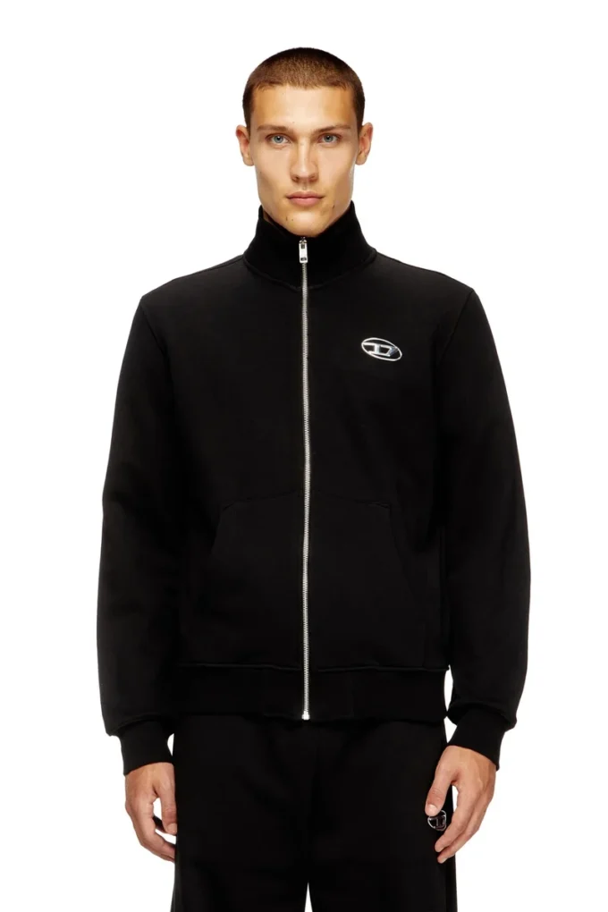 s-ginni-zip-od Felpa con zip e logo metallico