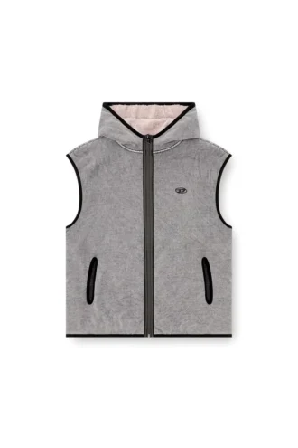 s-haky-new Felpa con cappuccio senza maniche e zip